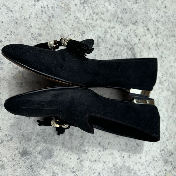 Men’s Aldo Mccrery - Black Velvet Tassle Loafers Size 7 - EUC - Picture 4 of 9